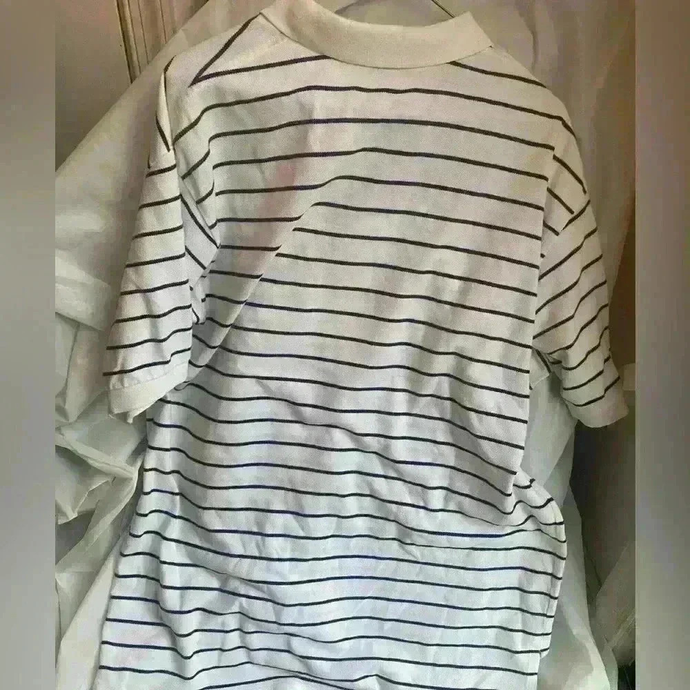Vintage Ralph Lauren Shirt white and blue stripes XL‎ - Picture 2 of 4